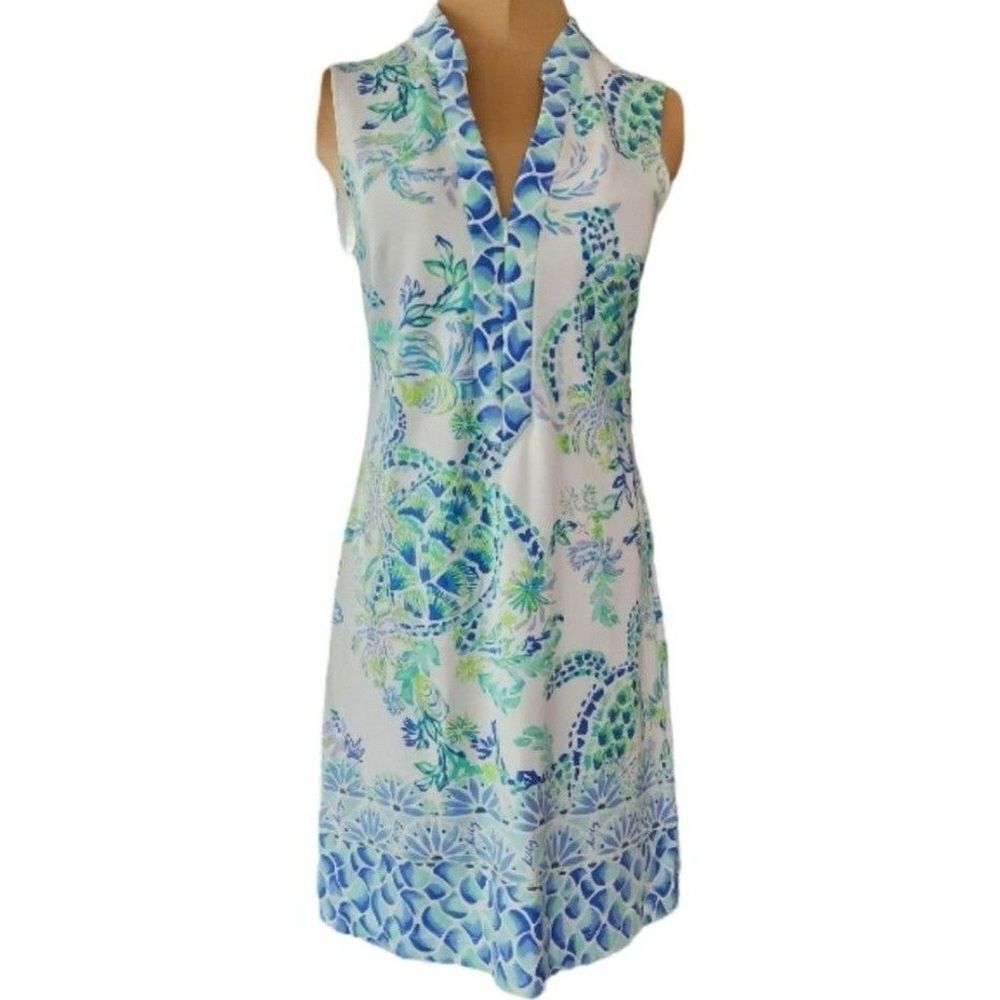 Lilly Pulitzer Larsen Island Ride Engineered French Terry Shift Dress Size XS